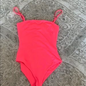 neon pink princess polly bodysuit